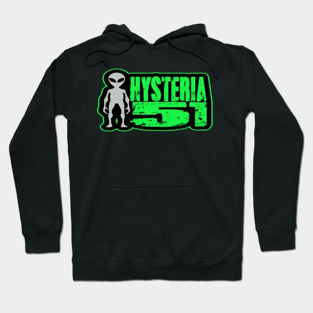 Hysteria 51: Mr. Hand - Green Version Hoodie by Hysteria 51's Retro - RoundUp